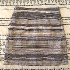 Loft size 2 colored stripe skirt